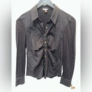 Women’s Dana Buchman long sleeve button up dress shirt size 6